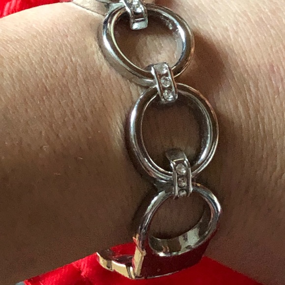 Vintage Silver Cuff Linked Bracelet. - Picture 7 of 7